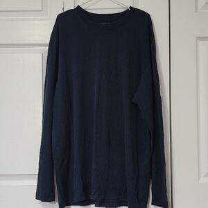 Denver Hayes Dark Blue Long Sleeve Tee